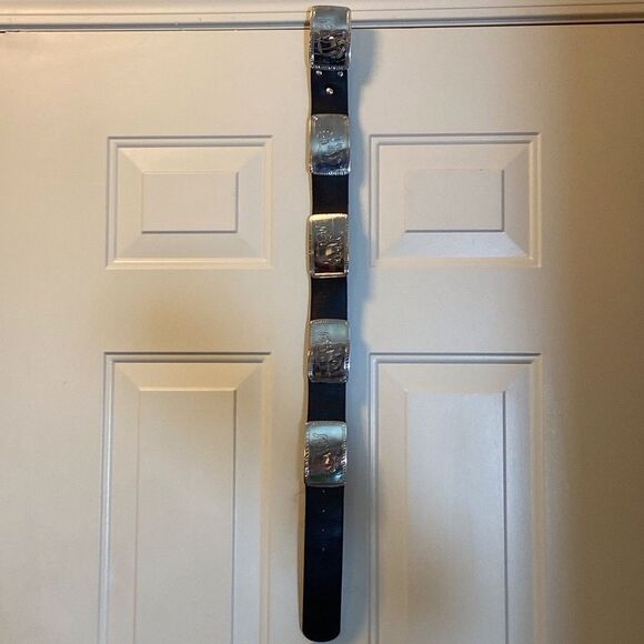 VTG, Street Ahead Leather Conchos Women’s Elephants 🐘 Belt Size S - Picture 8 of 16